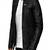 Men's black  lambskin leather jacket-quilted hand  & 2 pocket zipper