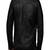 Men's black  lambskin leather jacket-quilted hand  & 2 pocket zipper