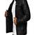 Men's black  lambskin leather jacket-quilted hand  & 2 pocket zipper