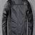Men's black  lambskin leather jacket-straight zipper & café racer colar style
