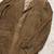 Men's brown suede  lambskin leather blazer & notched lapel collar &  flap pocket detail