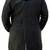 Men's black  lambskin leather coat- two large waist pockets & shearling details