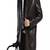 Men's black lambskin leather coat -2 pocket button style