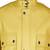 Men's yellow genuine leather coat -4 envelope pocket & waist belt style