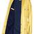 Men's yellow genuine leather coat -4 envelope pocket & waist belt style