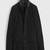 Men's black suede genuine lambskin leather coat -2 flap pocket & button style