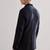 Men's black suede genuine lambskin leather coat -2 flap pocket & button style