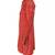 Men's red genuine lambskin leather tranch coat - lace-up cords & button style