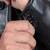 Men's black genuine lambskin leather blazer coat - 2 pocket & button style