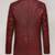 Men's red genuine lambskin leather blazer suede coat 4 envolape pocket &button style