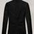 Men's black  genuine lambskin leather blazer coat-2 flap pocket & button style