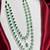 emerald green bridal necklace set, 2 layer choker, cz diamond wedding jewellery