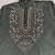 Dark bottle green silk blend heavy embroidered kurta with off white straight pant for wedding & festive wear