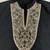 Black silk blend heavy thread & sequins embroidered kurta with off white straight pant