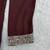 Burgundy silk blend heavy thread & sequins embroidered kurta
