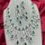 emerald green cz bridal necklace earrings set  silver wedding jewellery
