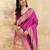 Pink Jacquard Silk Woven Rich Pallu Saree With Unstitch Blouse Piece