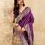 Purple Jacquard Silk Woven Rich Pallu Saree With Unstitch Blouse Piece