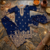Royal blue Fandy SAtin embroidered sharara suit set
