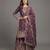Deep wine Fandy Satin zari work sharara suit set