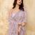 Trendmalls Rose Pink Festive Net Embroidery Sequins Work Saree 