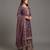 Deep wine Fandy Satin zari work sharara suit set
