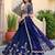 Sparkling Blue Sequins Silk blend Event Wear Lehenga Choli With Dupatta