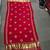 Red mirror work rayon embroidered dupatta