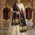 Black mirror work rayon embroidered dupatta
