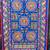 Blue mirror work dupion silk embroidered dupatta