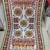 White mirror work dupion silk embroidered dupatta