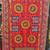 Red mirror work dupion silk embroidered dupatta