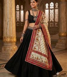 Title: pink mirror work silk blend printed dupatta