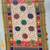Multicolor mirror work silk blend printed dupatta