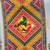 Multicolor mirror work silk blend printed dupatta