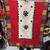 Red embroidered cotton poly mirror work dupatta