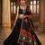 Black printed cotton poly patch work dupatta