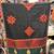 Black printed cotton poly patch work dupatta
