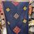 Blue printed cotton poly block print dupatta
