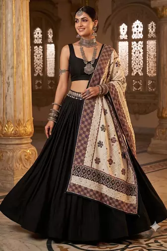 Brown printed cotton poly floral print dupatta