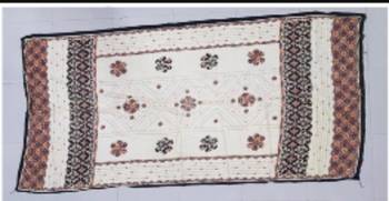 Brown printed cotton poly floral print dupatta 2