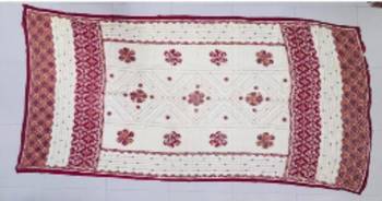 Pink printed cotton poly floral print dupatta 2