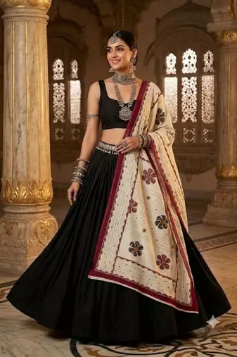 Pink printed cotton poly floral print dupatta