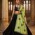 Green printed patch work cotton poly navratri special dupatta