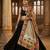 Multicolor printed mirror work silk blend navratri special dupatta