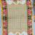 Multicolor printed mirror work silk blend navratri special dupatta