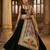 Cream printed mirror work silk blend navratri special dupatta