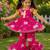 Girls Sleeveless Cotton Kurta & Churidar Salwar Set