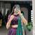 Green Kalamkari Print Tussar Silk blend  Lehenga Choli with Foil Work & Gotta Patti Dupatta