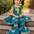 Girls Sleeveless Cotton Kurta & Churidar Salwar Set